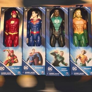 DC 12" ACTION FIGURE SET  /  (Spin Master, 2023) BRAND NEW! SET OF 4